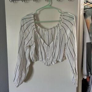 BP Nordstrom white long sleeve top